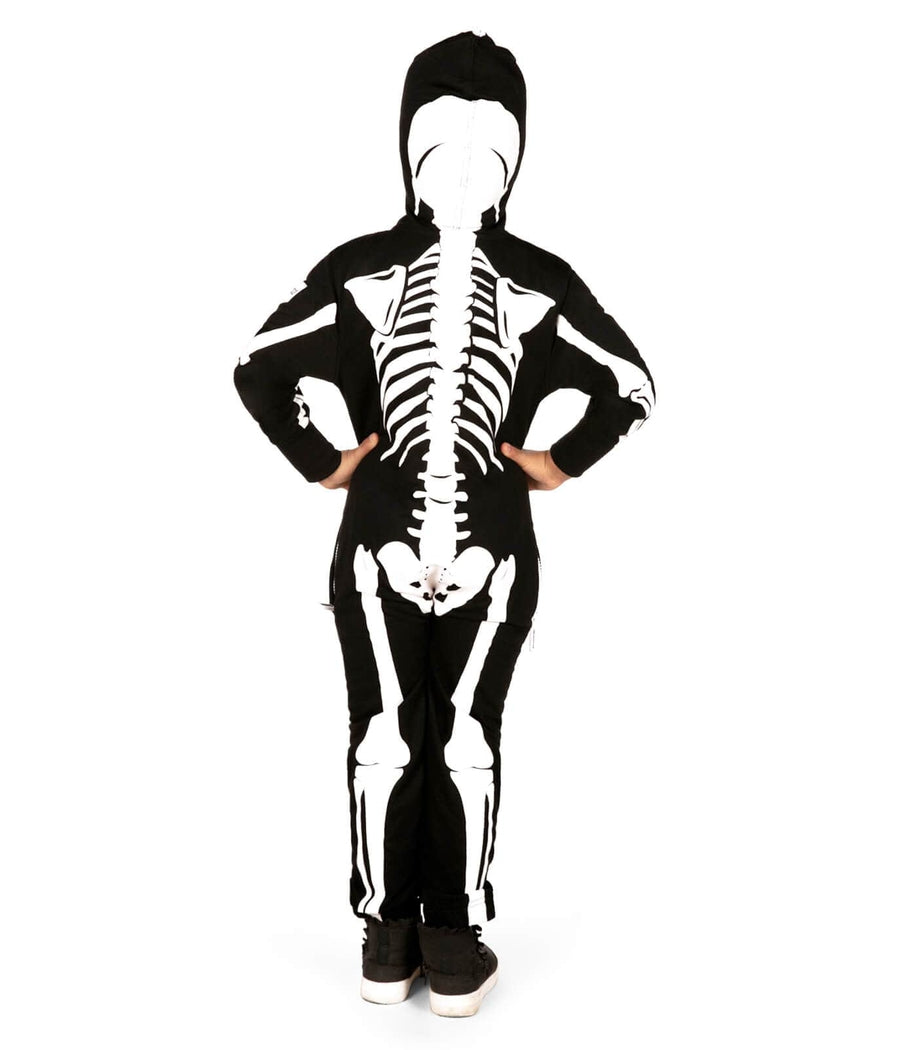 Girl's Skeleton Costume Image 4