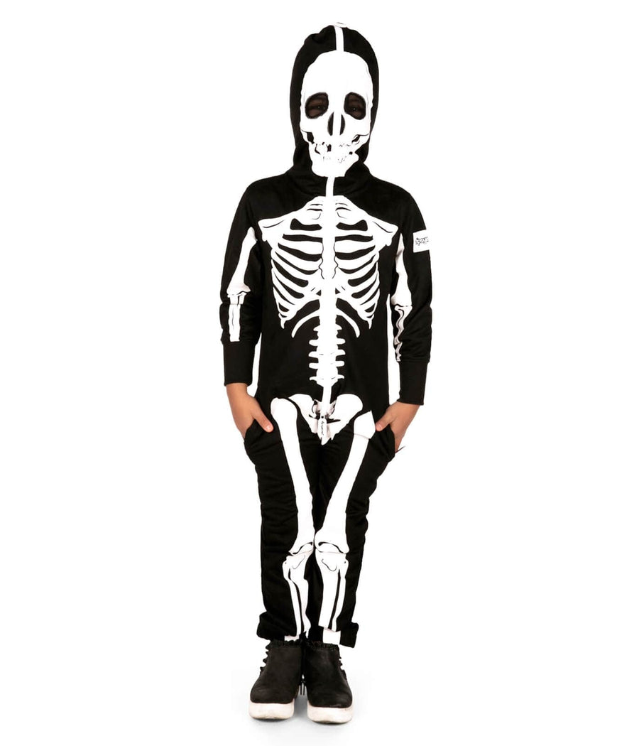 Girl's Skeleton Costume Image 5