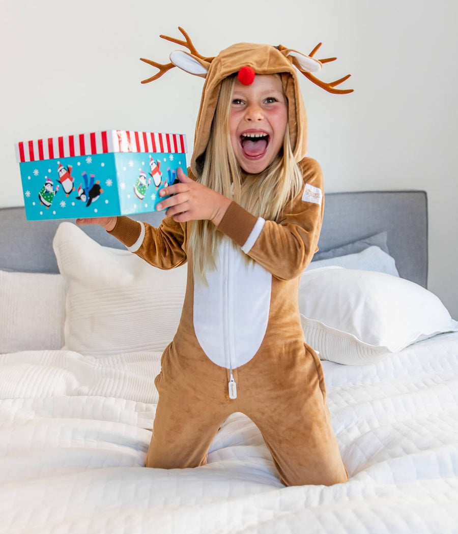 Girl's Rudolph Jumpsuit