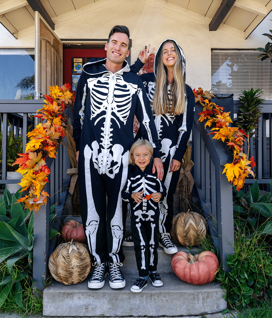 Family skeleton costumes deals