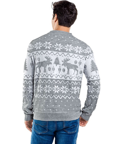 Men's Merry Moose Ugly Christmas Sweater Image 2