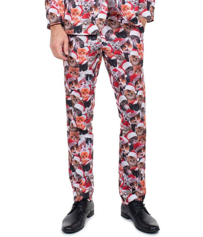 Meowy Christmas Suit Pants
