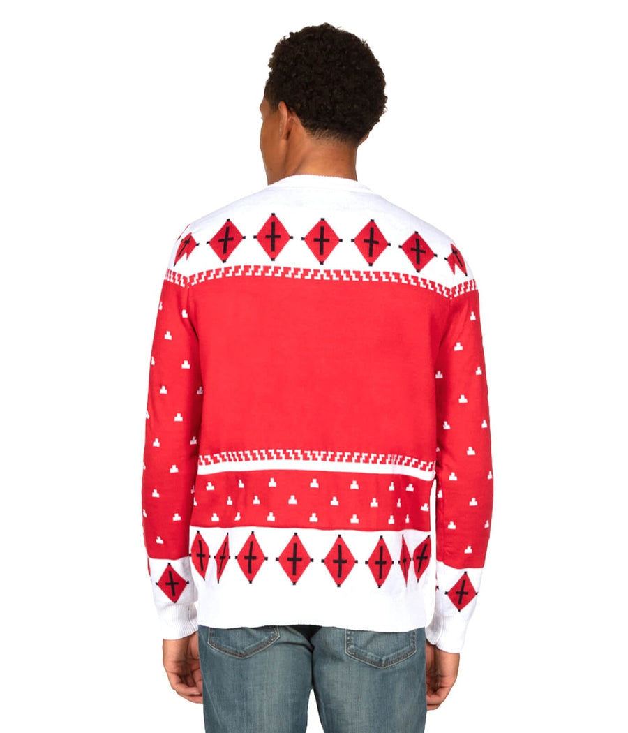Men's Reindeer Menage A Trois Ugly Christmas Sweater Image 2