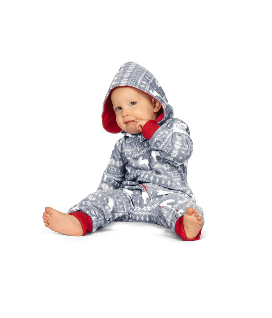 Baby Girl's Grey Moose Jumpsuit