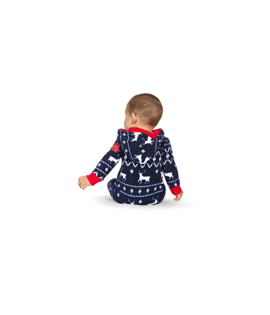 Baby Boy's Blue Reindeer Jumpsuit Image 3
