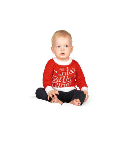 Baby Boy's Santa's Little Helper Ugly Christmas Sweater Image 2