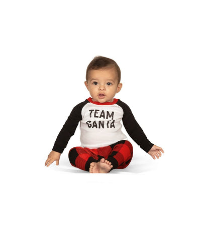 Baby Boy's Team Santa Pajama Set Image 2