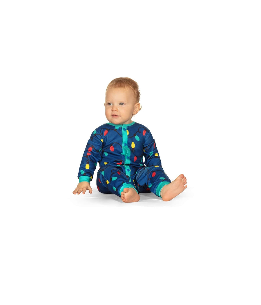 Baby Girl's Christmas Lights Onesie Pajamas Image 2