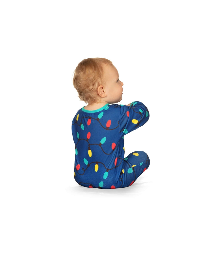 Baby Girl's Christmas Lights Onesie Pajamas Image 3