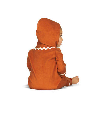 Baby Girl's Gingerbread Jumpsuit Image 3
