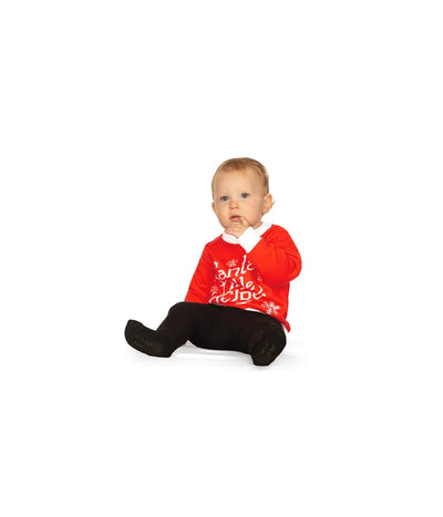 Baby Girl's Santa's Little Helper Ugly Christmas Sweater Image 2
