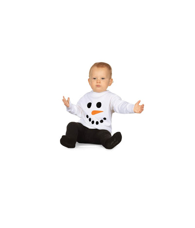 Baby Girl's Snowman Ugly Christmas Sweater Image 2