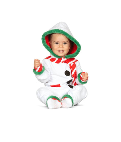Baby Girl's Snowman Jumpsuit Image 2