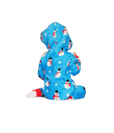 Baby Girl's Snowman is an Island Jumpsuit Image 3