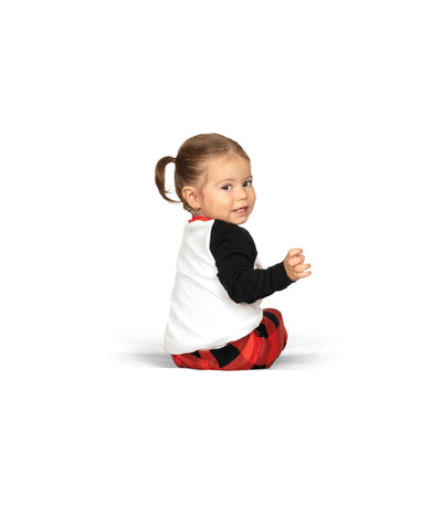 Baby Girl's Team Santa Pajama Set Image 3