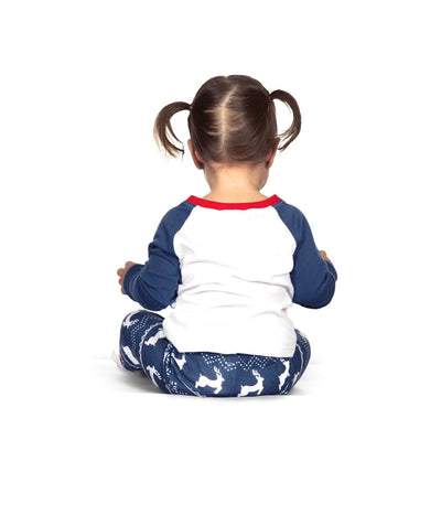 Baby Girl's Whoop Deer It Is Pajama Set