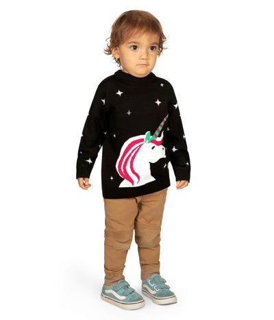 Toddler Boy's Christmicorn Ugly Christmas Sweater Image 2