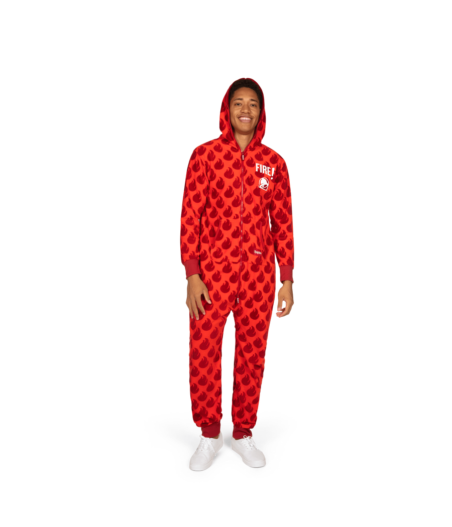 Men's Taco Bell Straight Fire Jumpsuit Image 3