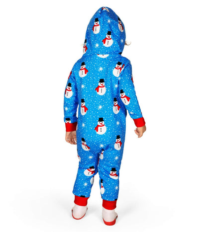 Toddler Boy's Snowman is an Island Jumpsuit Image 3