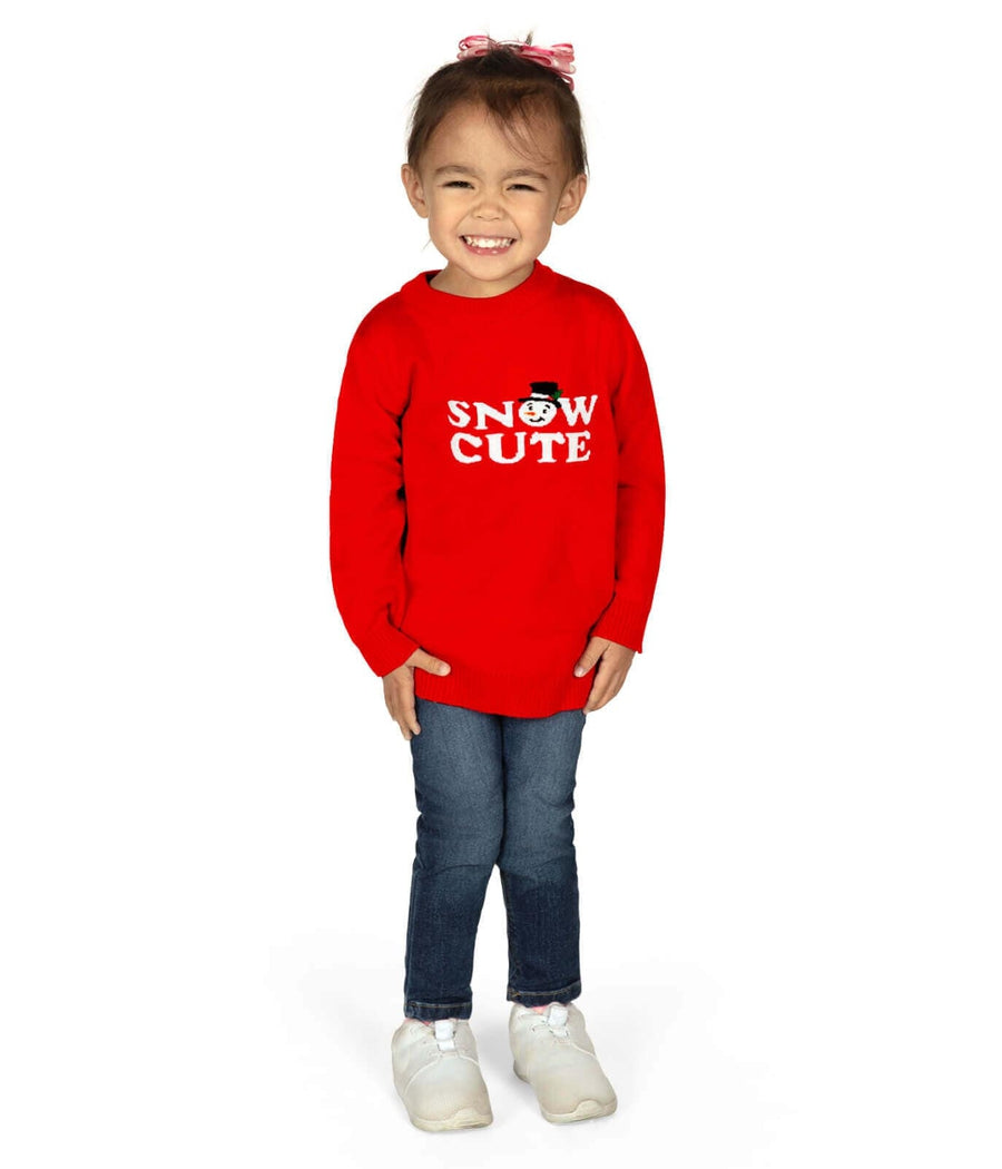 Toddler Girl's Snow Cute Sweater