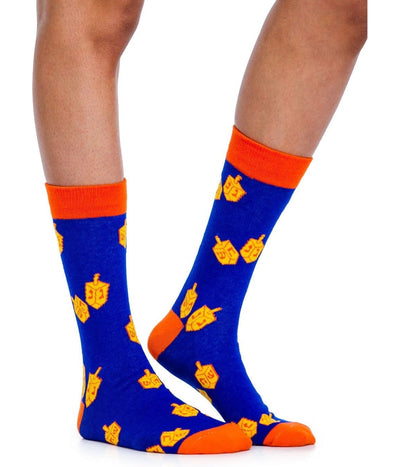 Women's Jewish Dreidel Socks (Fits Sizes 6-11W) Image 2