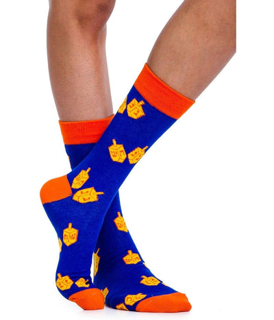 Women's Jewish Dreidel Socks (Fits Sizes 6-11W) Image 3