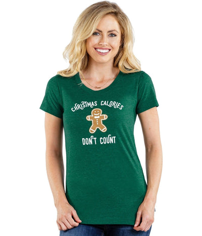Women's Christmas Calories Tee Image 3
