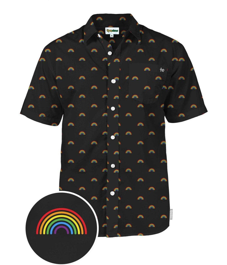 Black Rainbow All The Way Button Down Shirt Primary Image