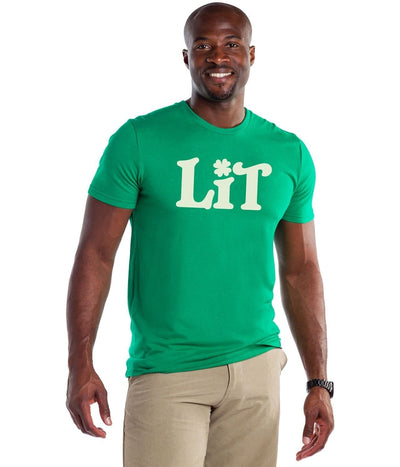 Men's Green Lit Tee Image 2