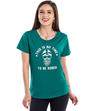 Women's This Is No Time To Be Sober Tee Image 2