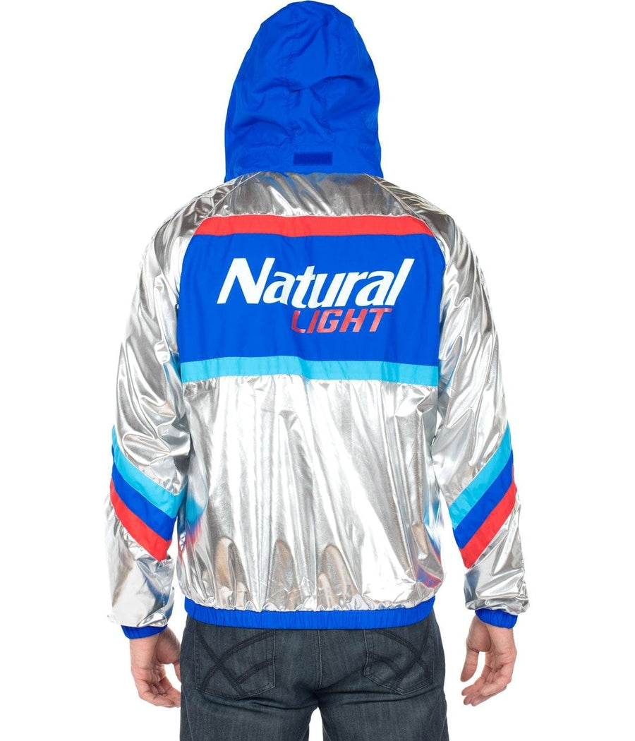 Men's Natural Light Metallic Windbreaker Jacket Image 3