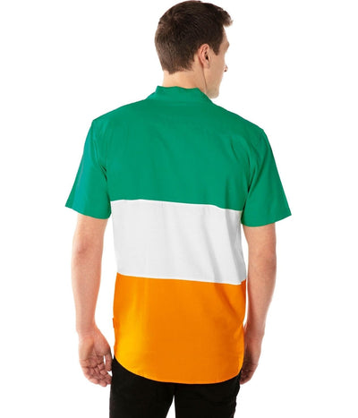 Men's Irish Flag Button Down Shirt