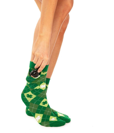 Women's Argyle Socks with Pocket (Fits Sizes 6-11W) Image 2