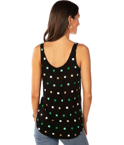 Women's All Over Clover Tank Top Image 2