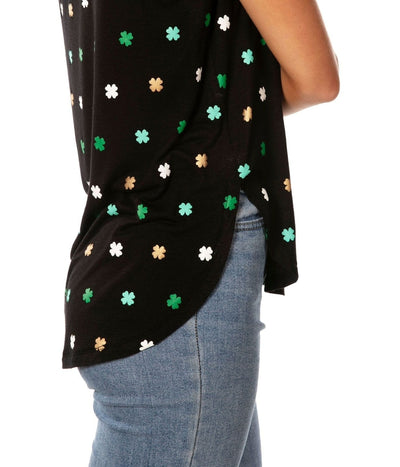 Women's All Over Clover Tank Top Image 3