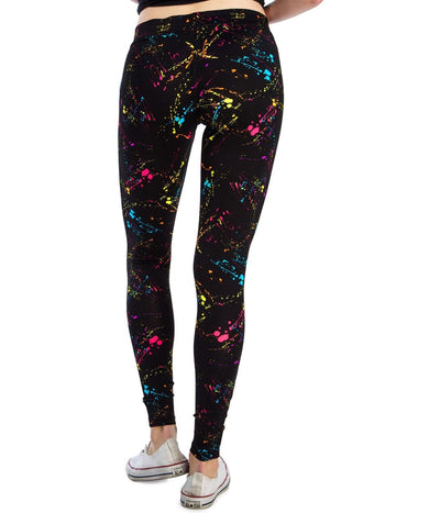 Neon Splatter Leggings Image 2
