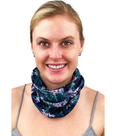 Flower & Fern Ski Face Cover
