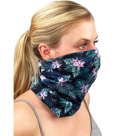Flower & Fern Ski Face Cover