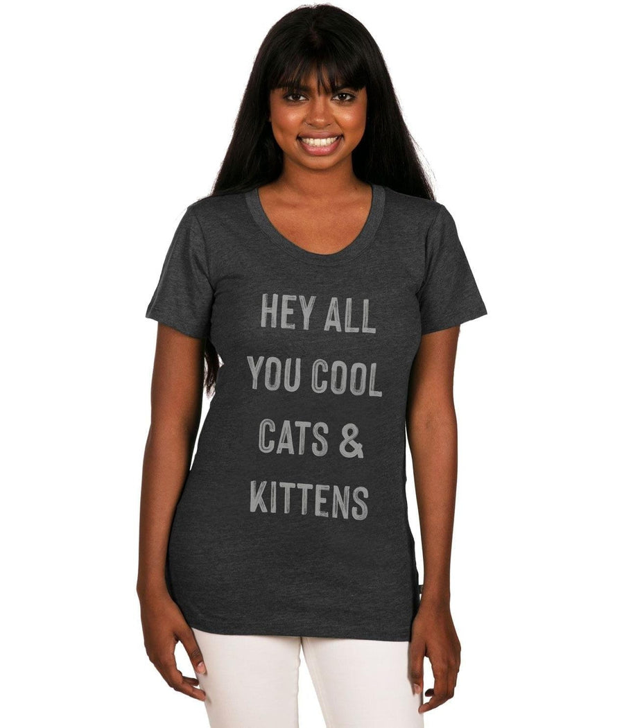 Women's Cool Cats And Kittens Tee