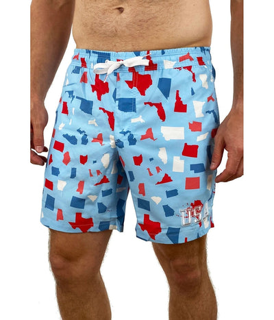 All Around the USA Swim Trunks Image 4