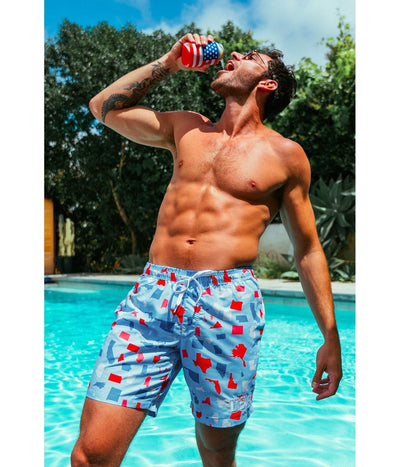 All Around the USA Swim Trunks Image 3