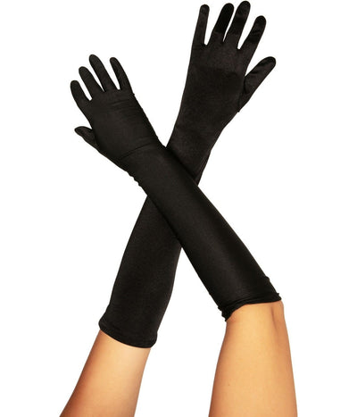 Long Black Gloves Image 2
