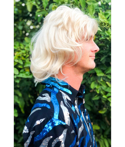 Blonde Mullet Wig Image 2