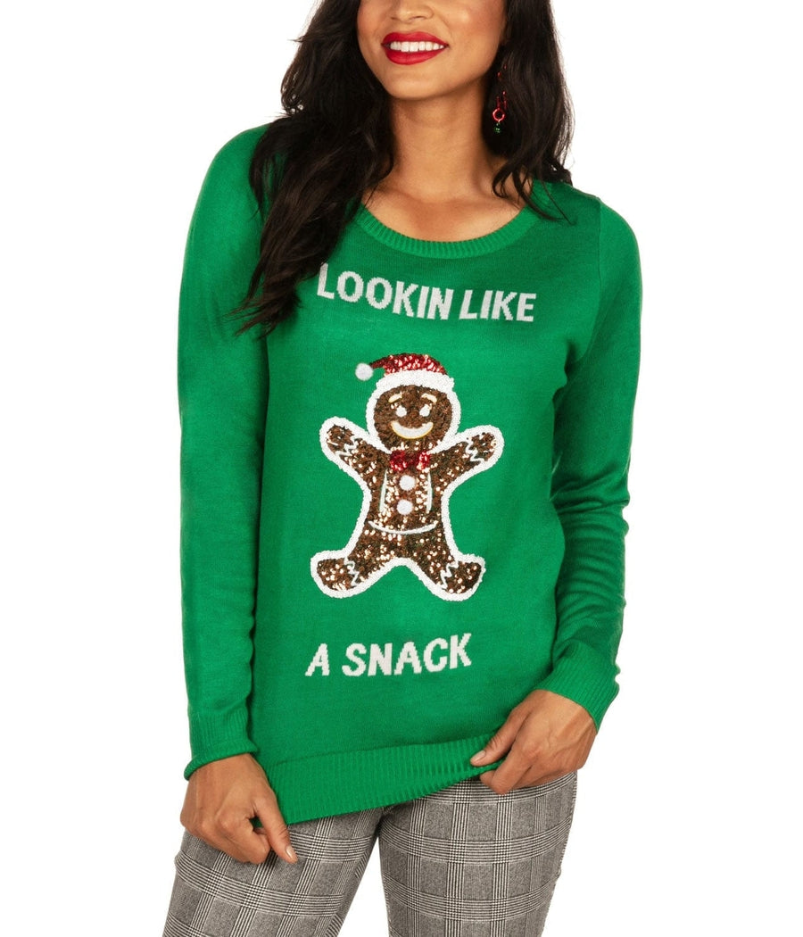 Women's Lookin' Like a Snack Ugly Christmas Sweater