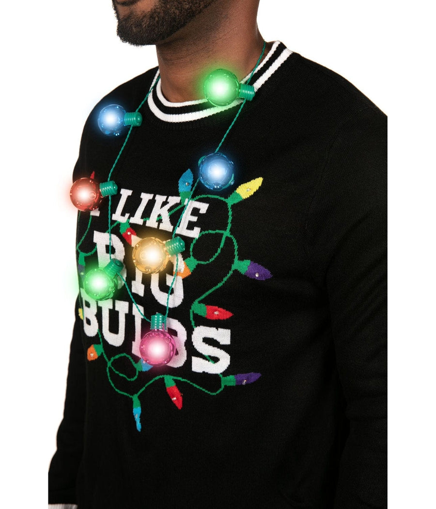 Light Up Christmas Bulb Necklace Primary Image