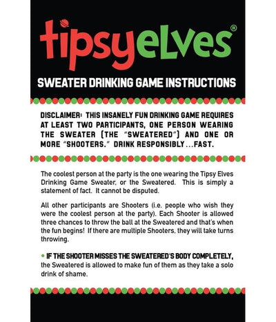 Men's Drinking Game Ugly Christmas Sweater Image 6