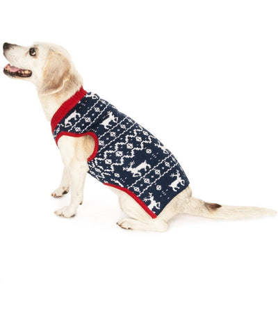 Blue Reindeer Dog Sweater