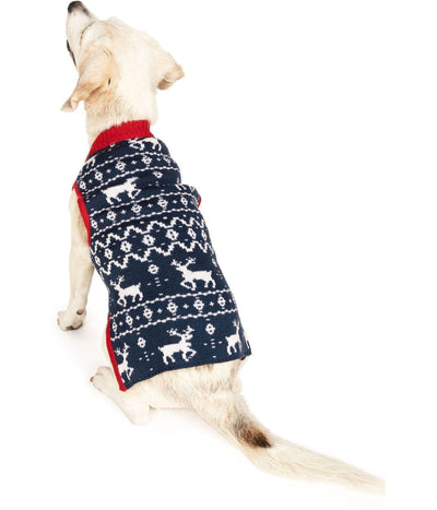 Blue Reindeer Dog Sweater Image 2