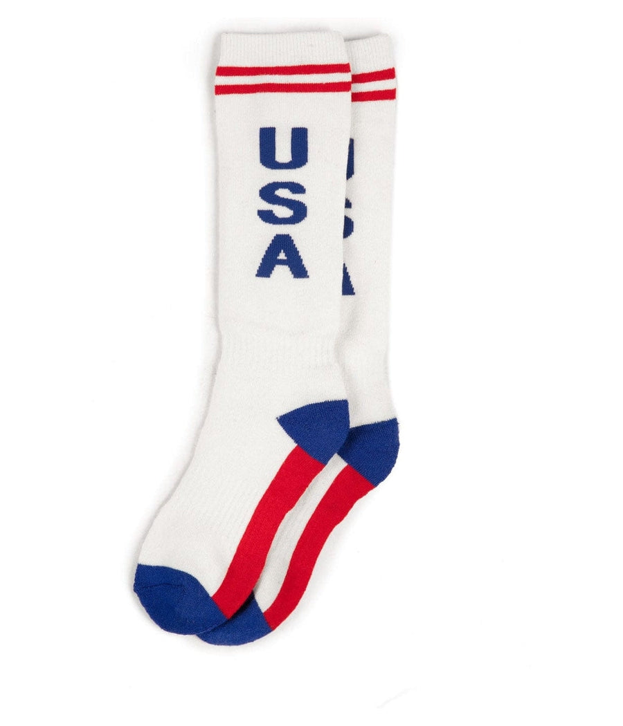 Women's Retro USA Performance Ski Socks (Fits Sizes 6-11W)