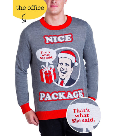 Men's Nice Package Michael Scott Sweater